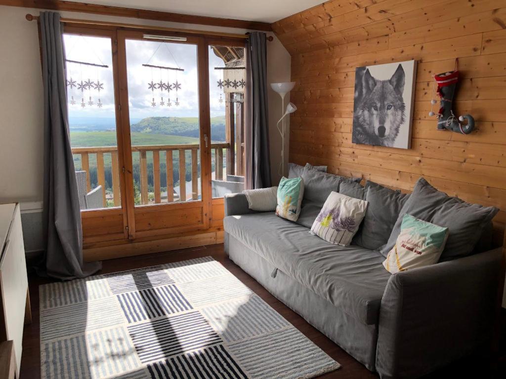 Lama-Gîte-des-Puys T3 Lamado vue époustouflante sud avec grande terrasse Super-Besse Extérieur photo